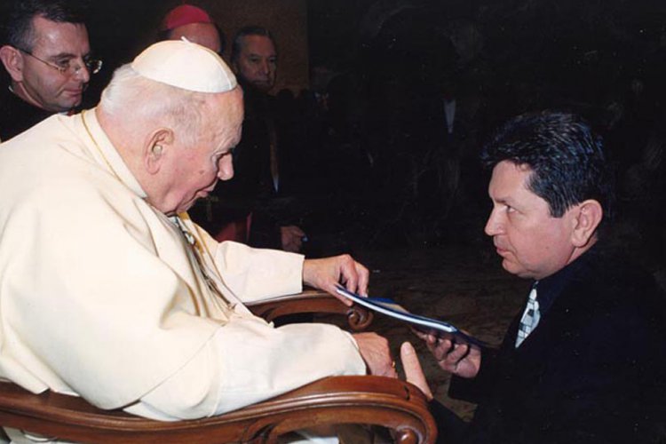 Na audiencii u Svätého Otca Jána Pavla II. vo Vatikáne.